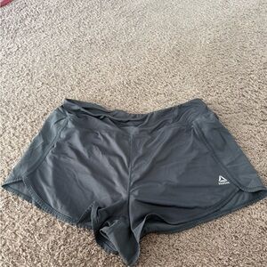 Reebok Women's Dark Gray Athletic Shorts